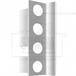 TOLVA KW T-600 P/ESPEJO C/CUATRO HOYOS DE 2IN A INOX 304 PAR