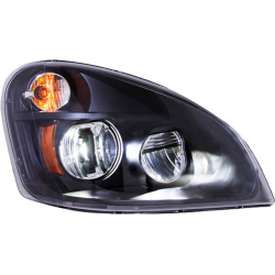 Faro Freightliner Cascadia Fondo Negro Con Modulo Led  Derecho 2008 -2018 2